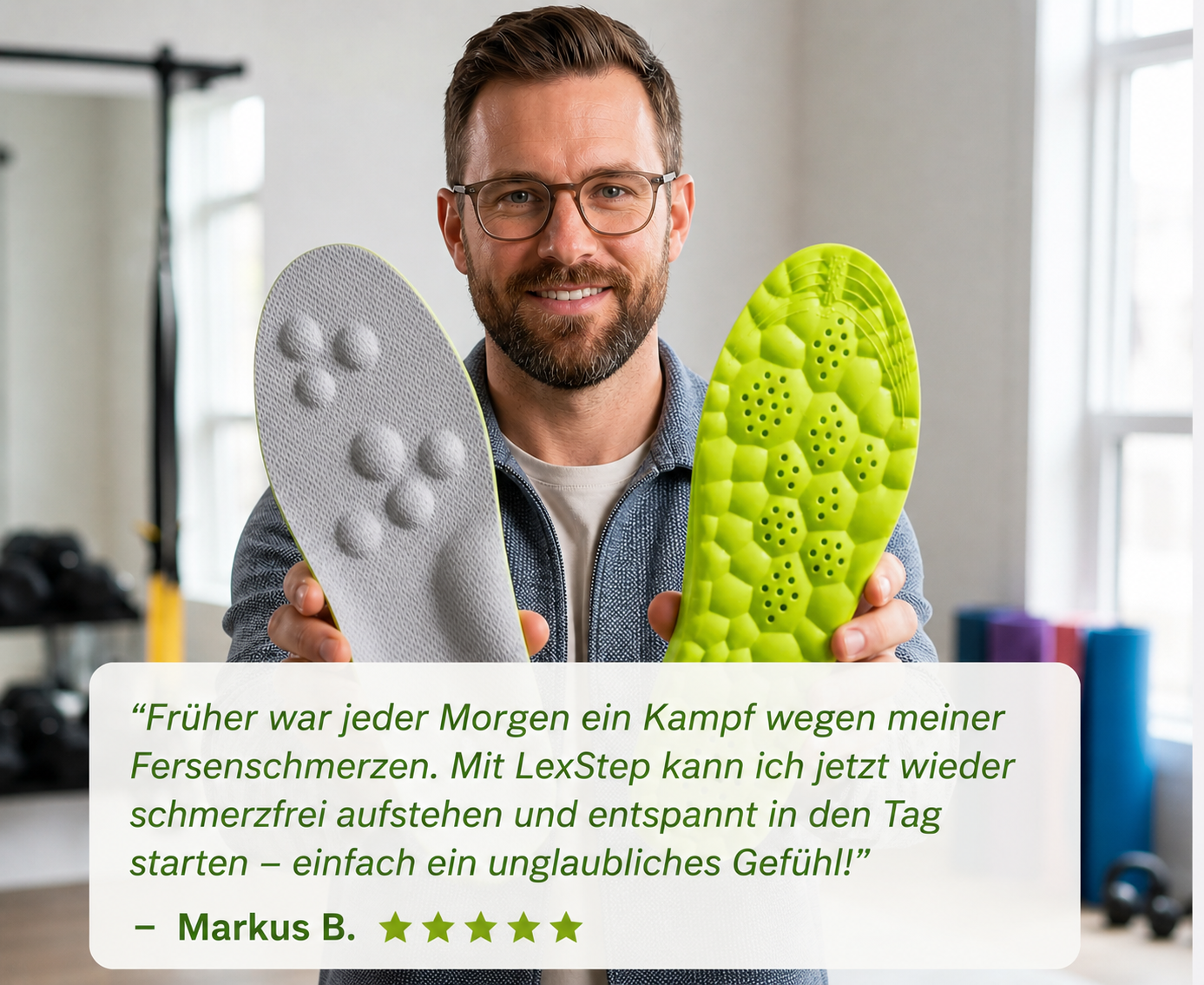 LexStep™ - Massage Einlegesohlen